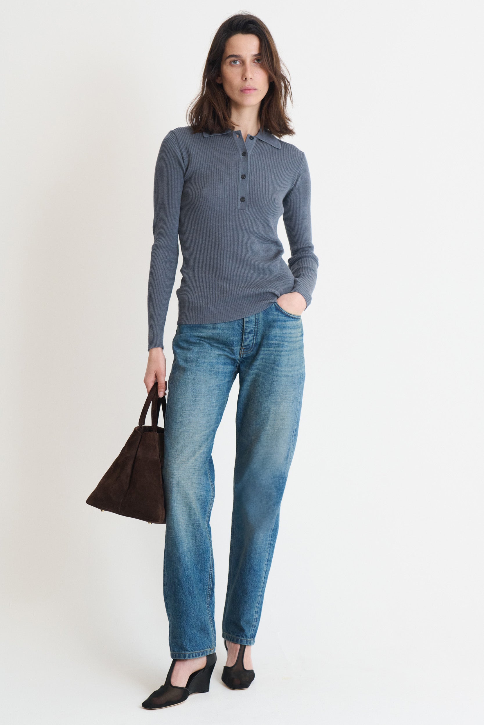 Polo Ecume Gris