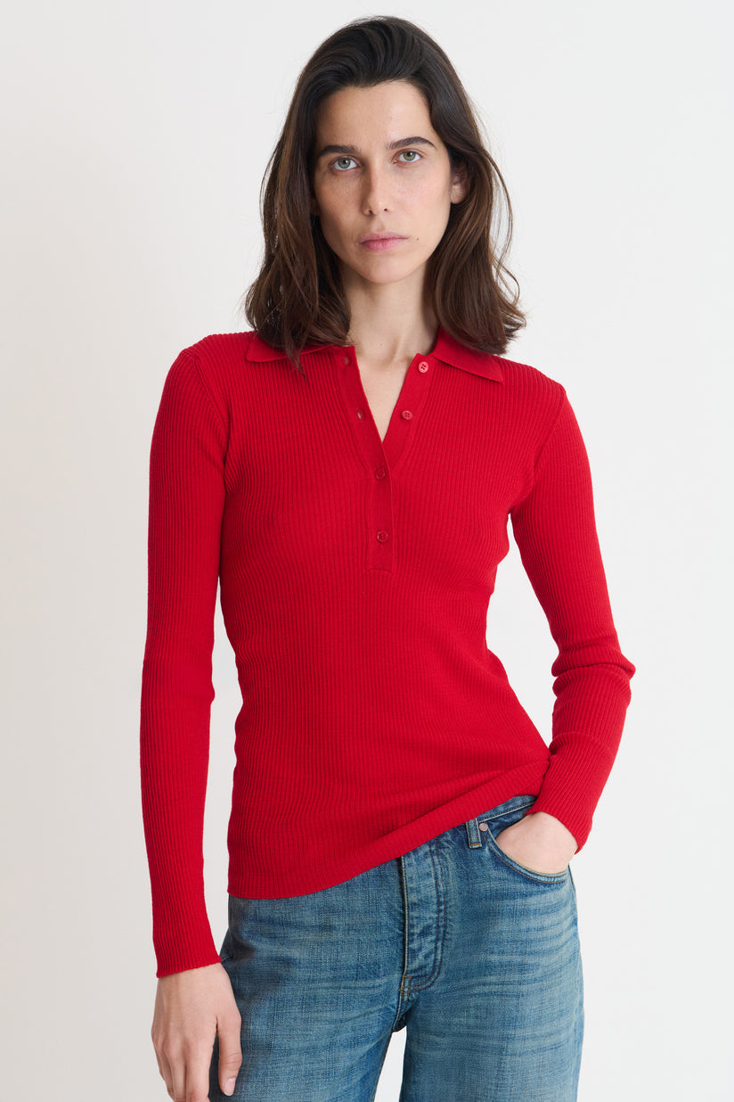 Polo Ecume Rouge
