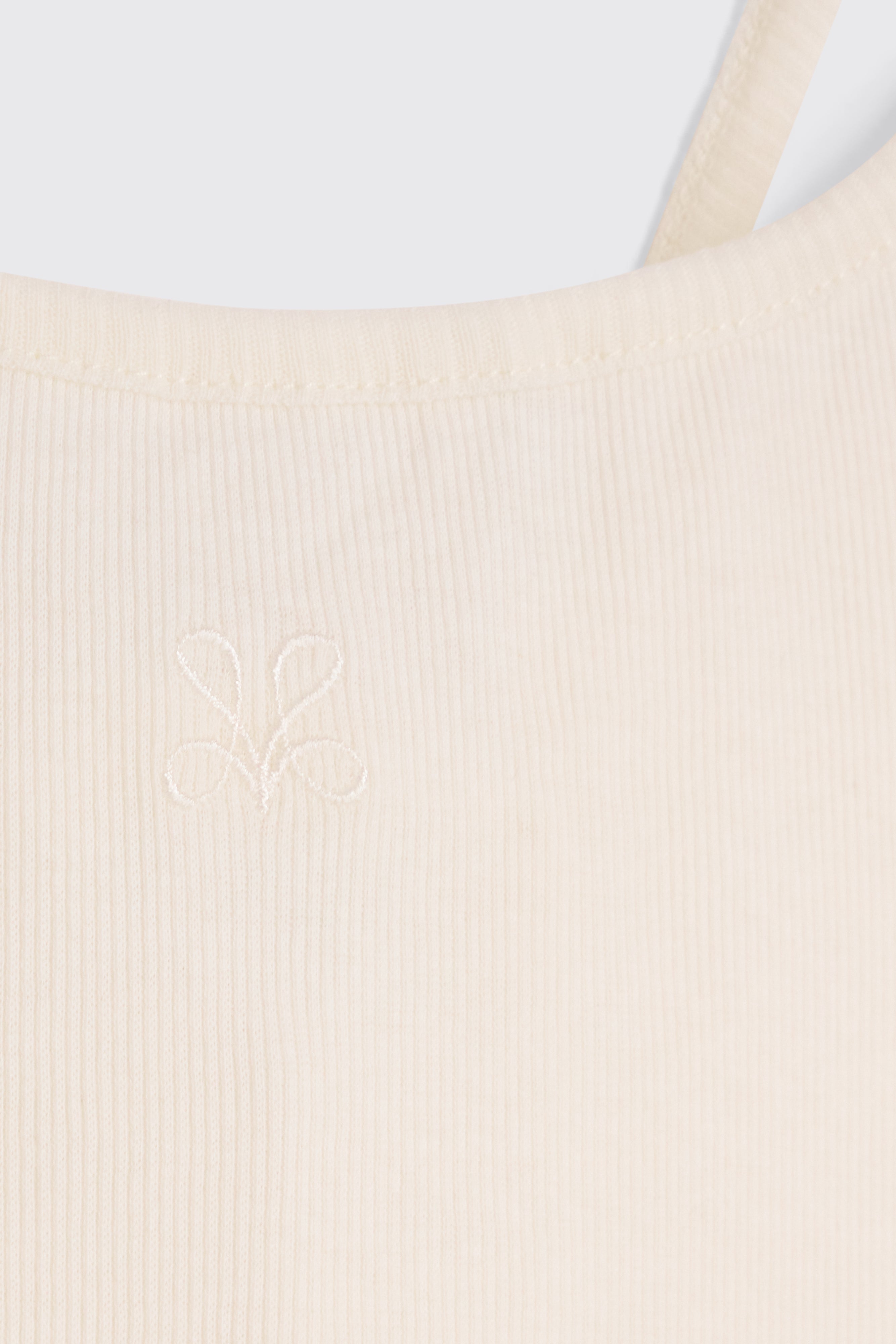 Ecru Spaghetti Tank Top