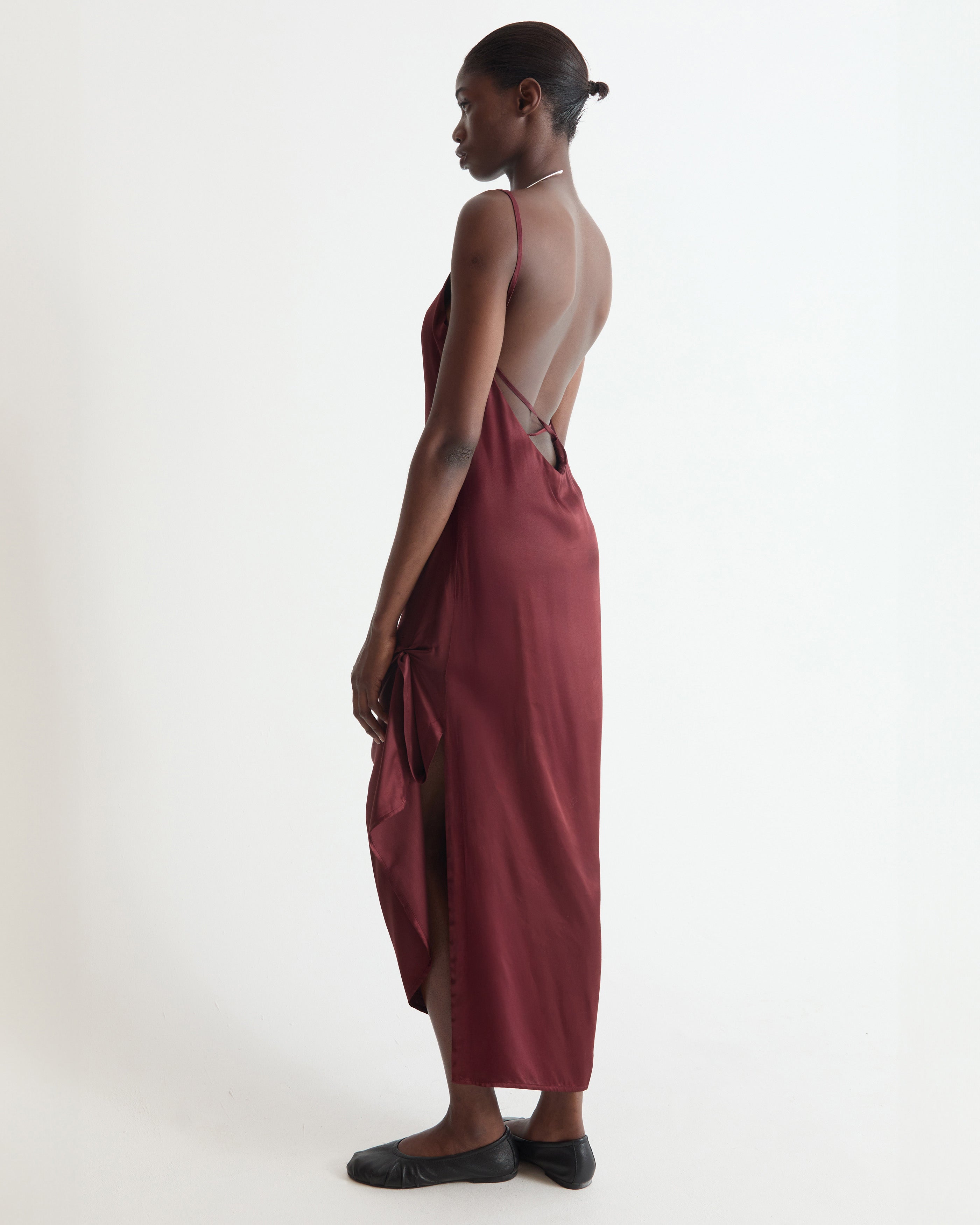 Burgundy Nona Dress
