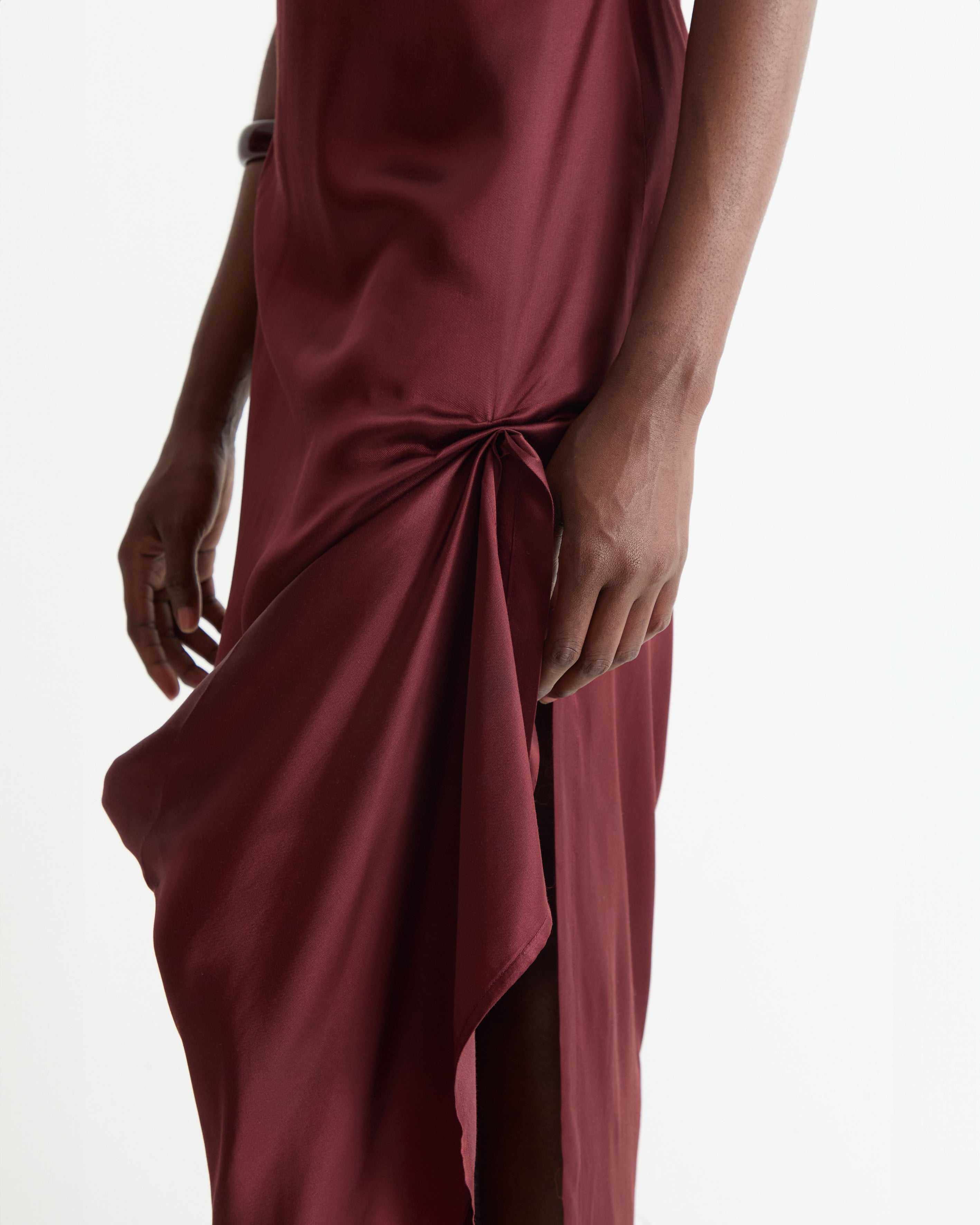 Burgundy Nona Dress