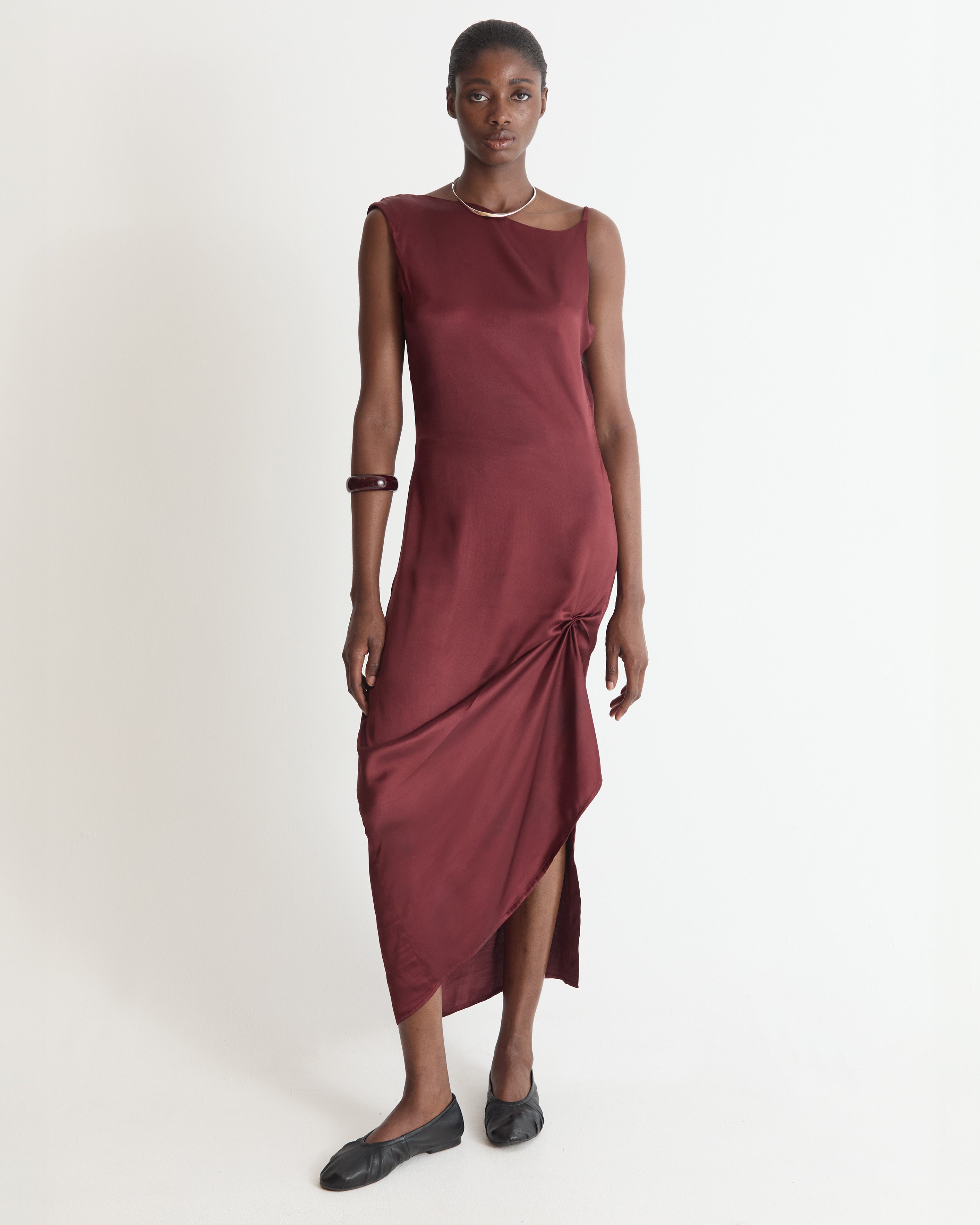 Burgundy Nona Dress