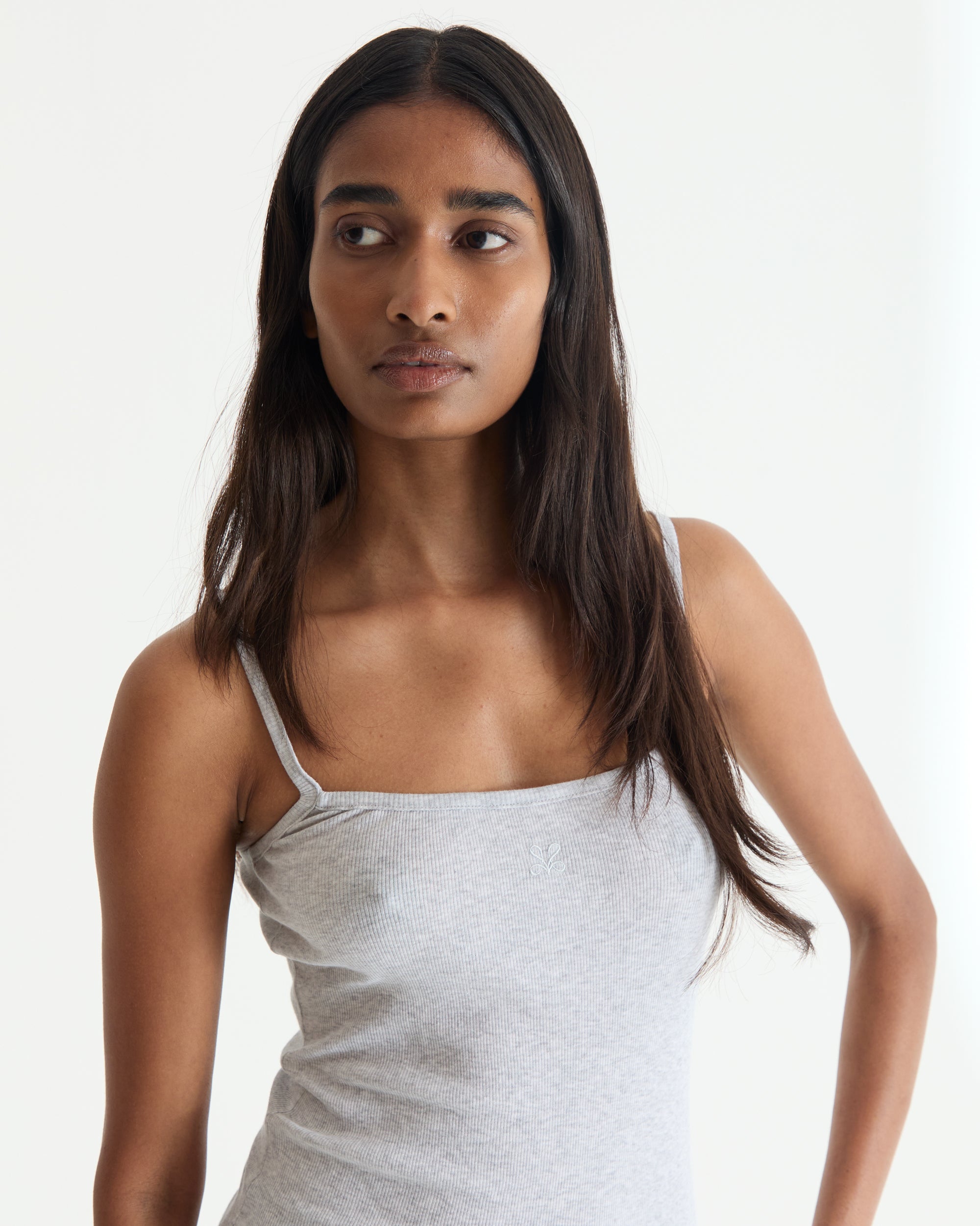 Heather Grey Spaghetti Tank Top