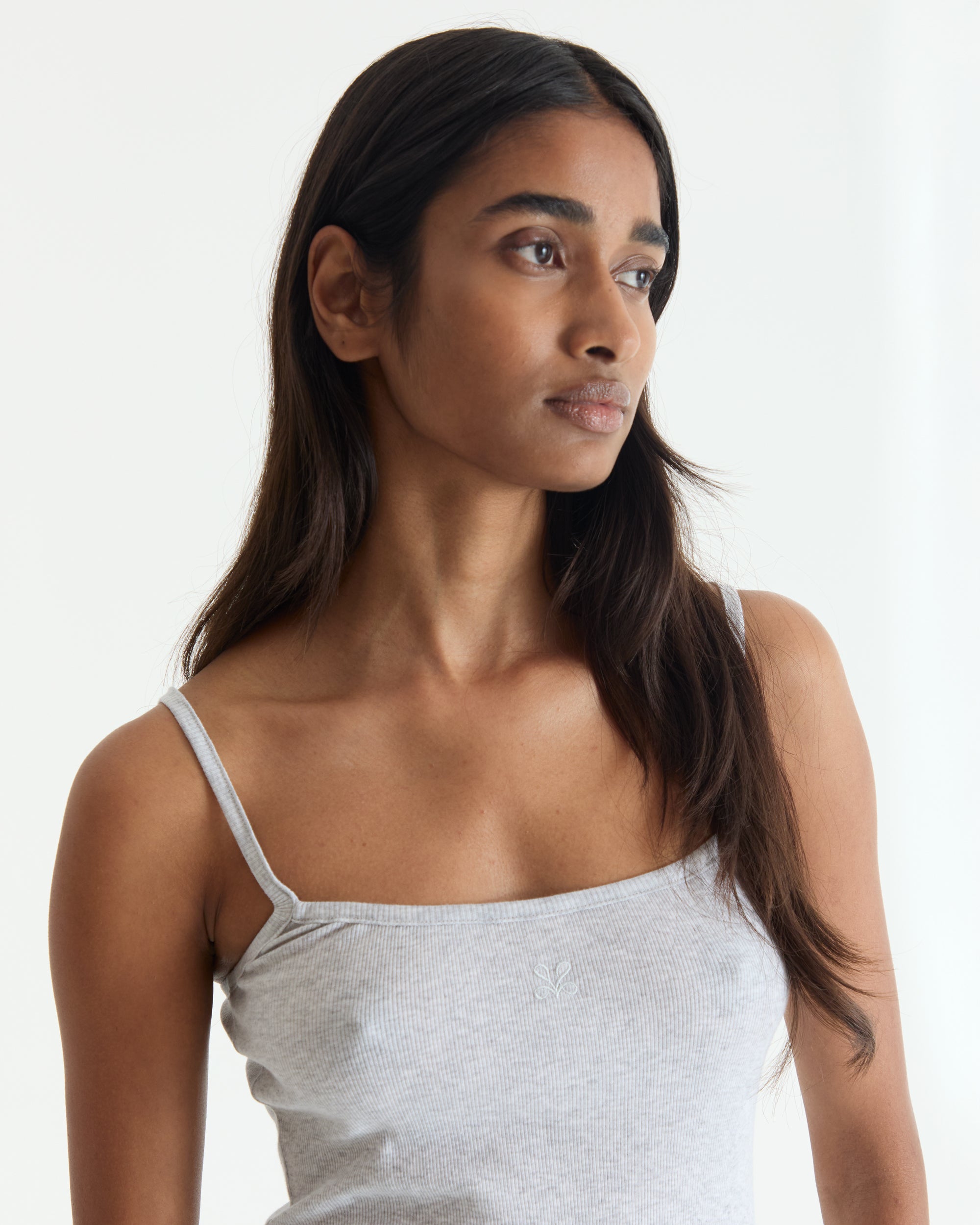 Heather Grey Spaghetti Tank Top