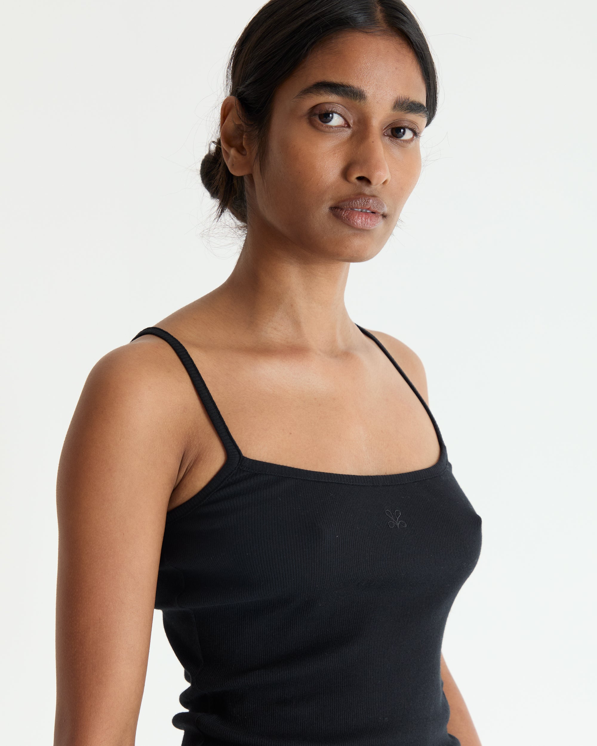 Black Spaghetti Tank Top